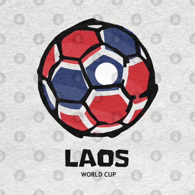 Laos Football Country Flag by KewaleeTee